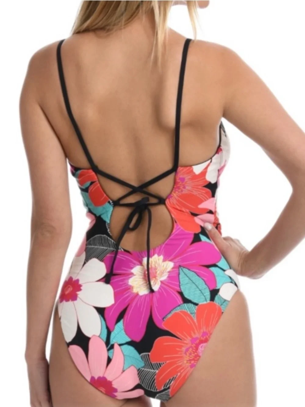 LA BLANCA FULL BLOOM REVERSIBLE ONE-PIECE SWIMSUIT WITH TUMMY CONTROL